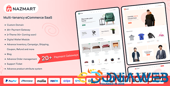 Nazmart – Multi-Tenancy eCommerce Platform (SAAS)