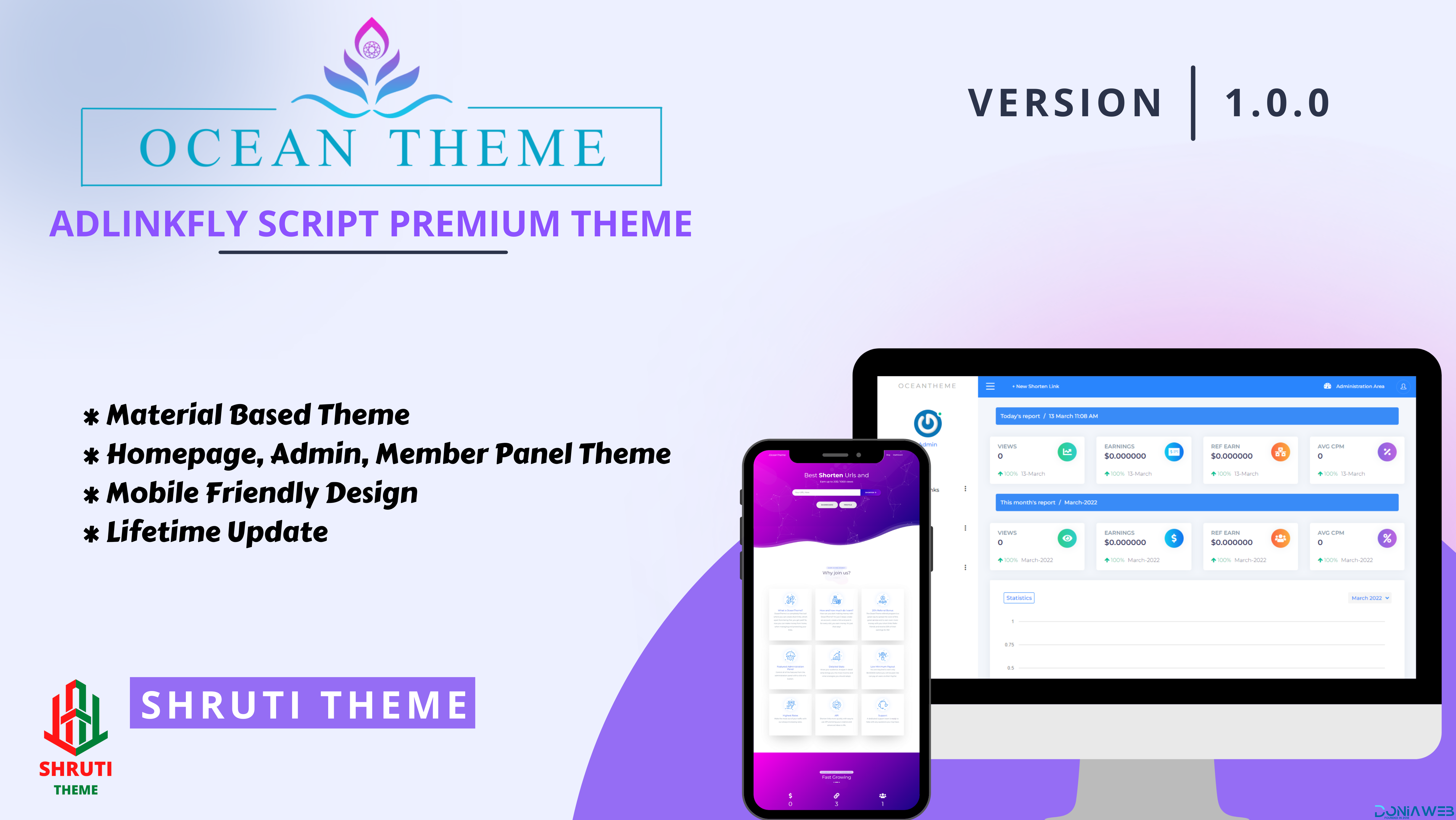 OceanTheme - Responsive AdLinkFly Theme