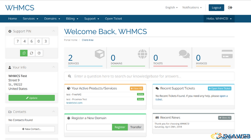 More information about "Support Verification PIN For WHMCS [NULLED]"