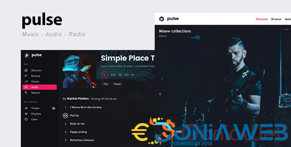 pulse - Music, Audio, Radio WordPress Theme