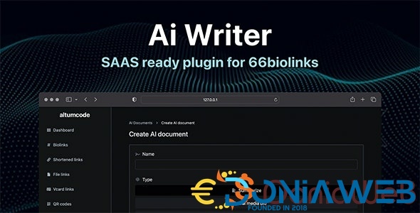 AI - Writing Assistant, Image Generator, Speech to Text - 66biolinks plugin