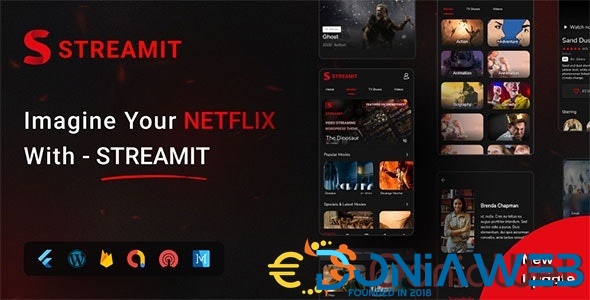 Streamit - Flutter Full App For Video Streaming With Wordpress Backend