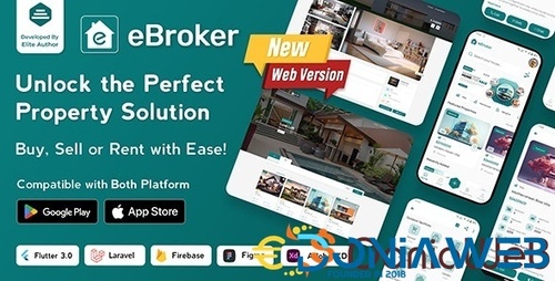 More information about "eBroker - Real Estate Property Buy-Rent-Sell Flutter app with Laravel Admin Panel | Web Version"
