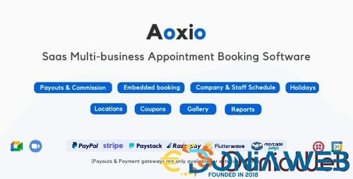 More information about "Aoxio - SaaS Multi-Business Service Booking Software"