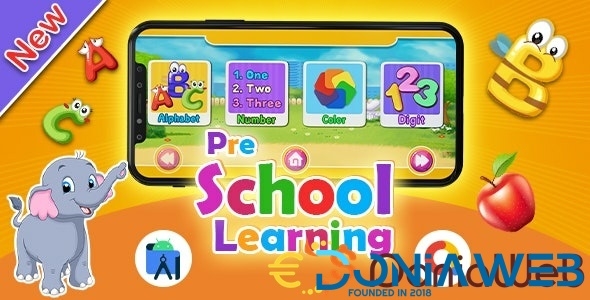 Best Kids Learning Preschool App on Android + Kids Game With Admob