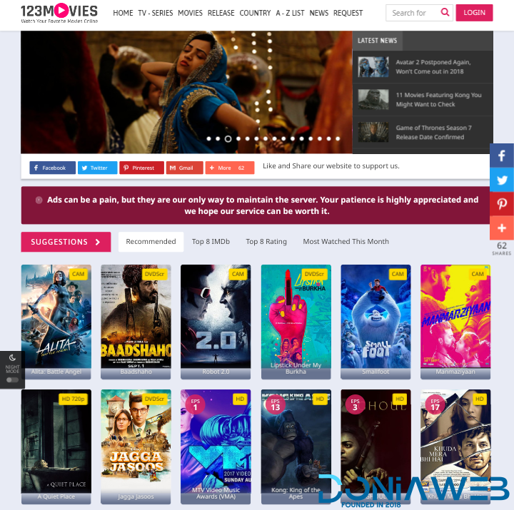 Gomovies V5.0 - Cms Clone Script