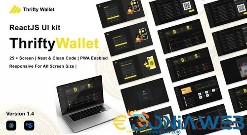 More information about "Thriftywallet - ReactJS UI kit for Crypto Wallet ( Cryptocurrency), reward points, and FIAT currency"