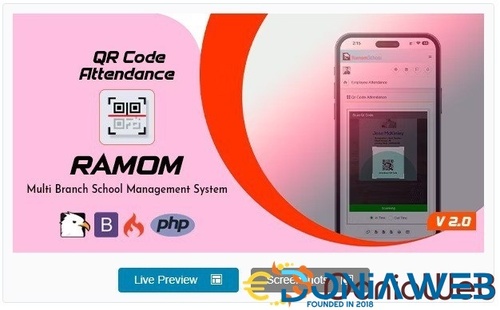 More information about "Ramom School QR Code Attendence addon"