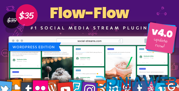 Flow-Flow v4.0.1 — WordPress Social Stream Plugin