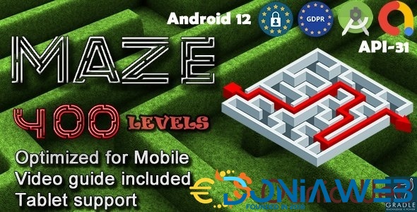 Maze 400 (Admob + GDPR + Android Studio)