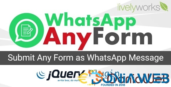 WhatsApp AnyForm - Submit Form as WhatsApp Message | WhatsApp Contact Form - jQuery Plugin