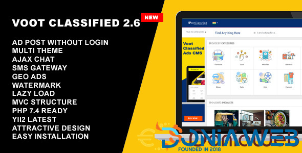 Classified Ads CMS - Voot Classified V2.6 | PHP Scripts