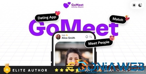 More information about "GoMeet - Complete Social Dating Mobile App | Online Dating | Match, Chat & Video Dating | Dating App"