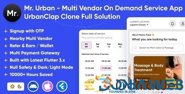 Mr. Urban - Multi Vendor On Demand Home Service App | UrbanClap Clone | Android & iOS Full Solution