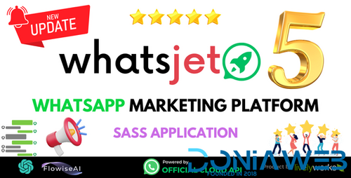 More information about "WhatsJet SaaS - A WhatsApp Marketing Platform with Bulk Sending, Campaigns, Chat Bots & CRM"