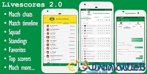 More information about "LiveScore - Football Android Full App (Admob)"