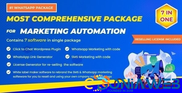 7-in-1 SMS, WhatsApp Marketing Automation with WordPress Theme