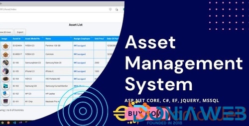 More information about "Asset Management System with Barcode | ASP.NET Core | EF Core | .NET Core 6.0"