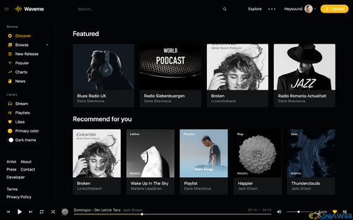 More information about "Waveme - Music Platform WordPress Theme"