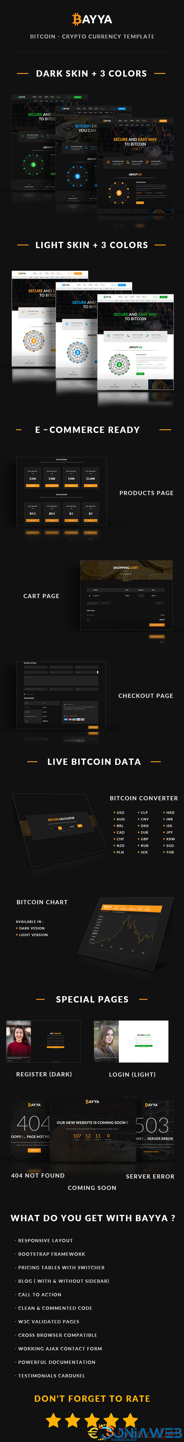 bayya - bitcoin crypto currency template