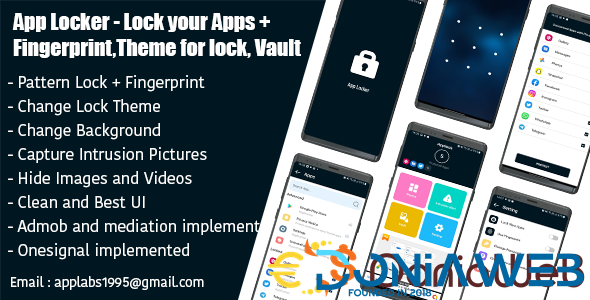 App Locker - Lock your Apps + Fingerprint, Theme for lock, Vault support ADMOB,FB MEDIATION