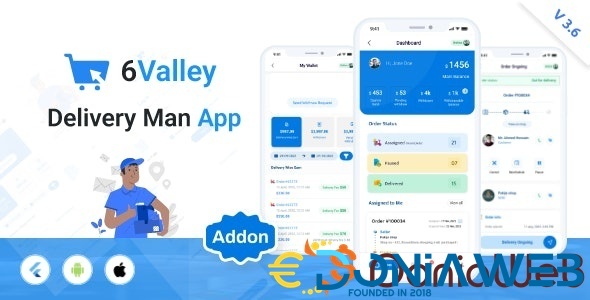 6Valley e-commerce - Delivery Man flutter app