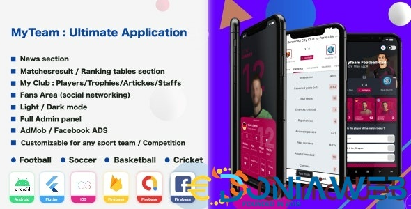 My Team - Soccer - Football - Cricket - Sport Application