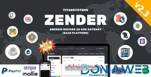 Zender v2.3 - Android Mobile Devices as SMS Gateway (SaaS Platform) + Purchase Code