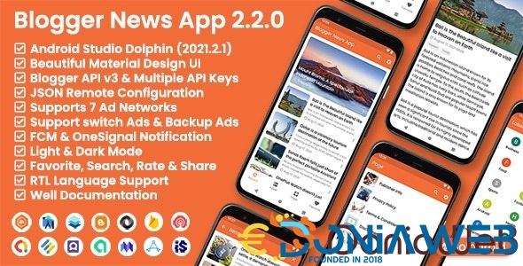 Blogger News App - Blogger API v3