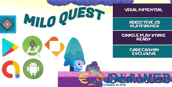 Milo Quest - Android Studio - BuildBox - Full Game Template