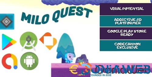 More information about "Milo Quest - Android Studio - BuildBox - Full Game Template"