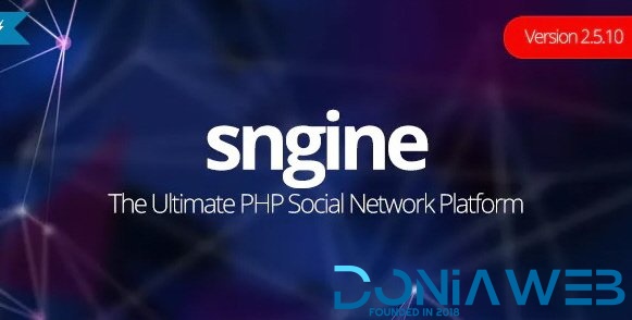 Sngine 2.5.10 NULLED  with (New FacebookTheme )