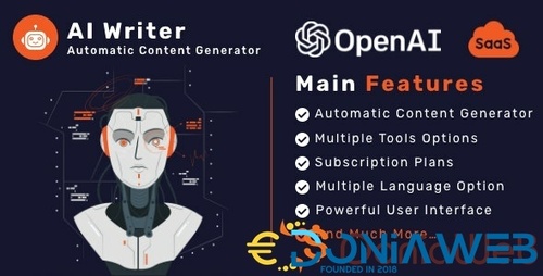 More information about "AI Writer SaaS - Powerful Automatic Content Generator Tools & Writing Assistant"