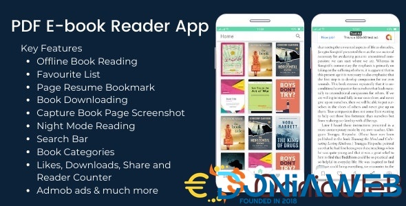 PDF Ebook Reader App + Admin App