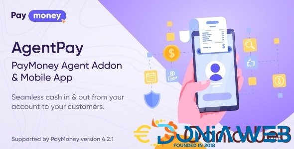 AgentPay - PayMoney Agent Addon & Mobile App