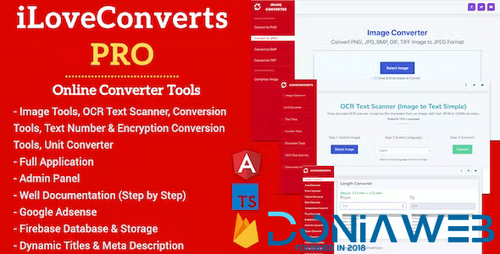 More information about "All in One iLoveConverts PRO – Online Converter Tools Full Production Ready App with Admin Panel"