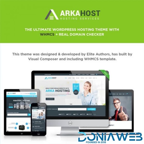 More information about "ArkaHost - WHMCS WordPress Theme | Hosting"