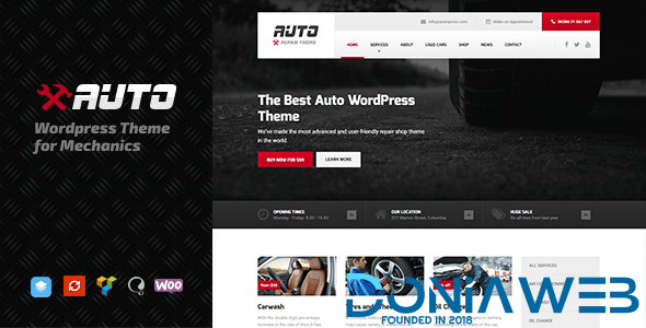 Auto - WordPress theme for Mechanic, Car Dealers and Repair Shops