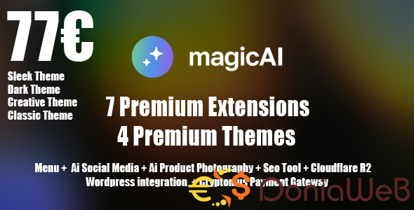 All Marketplace - 8 Paid Premium Extensions + 5 Premium Themes | MagicAi V7.2.2