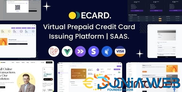 E-Card - Virtual Prepaid Credit Card Issuing Platform | Stripe Powered (SAAS)