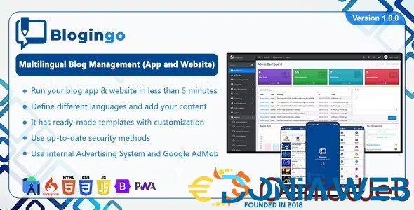 Blogingo - Multilingual Blog Management (App and Website)