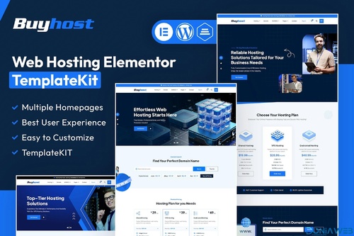 More information about "Buyhost - Web Hosting Elementor Template Kit"