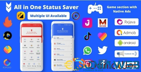 All in One Status Saver - FB, Insta, WA Story Saver & MxTakaTak, Moj, Josh and more Video Saver