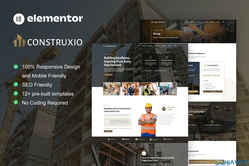 More information about "Construxio - Construction & Building Company Elementor Pro Template Kit"