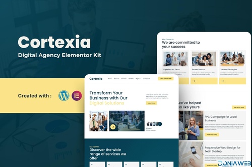 More information about "Cortexia - Digital Agency Elementor Template Kit"