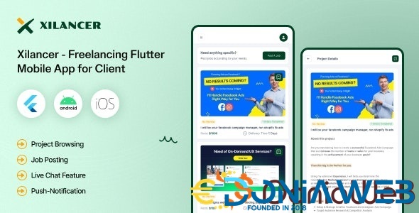 Client Flutter Mobile App - Xilancer Freelancer Marketplace Platform