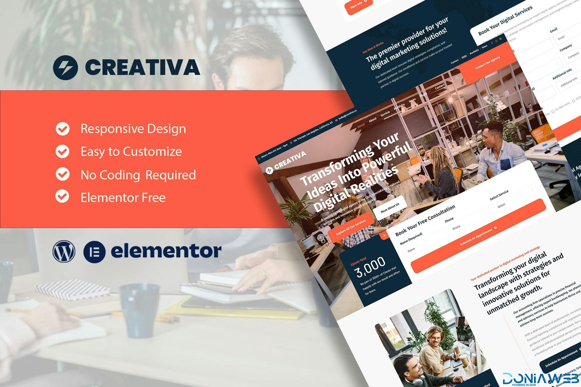 Creativa - Digital Agency Elementor Template Kit