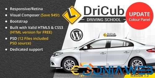 More information about "DriCub - Driving School WordPress Theme"