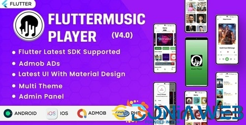 More information about "Flutter Music Player - Online MP3 (Songs) App With PHP Admin Panel | New Concept | Flutter 2"