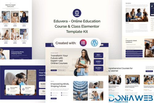 More information about "Eduvera - Online Education Course & Class Elementor Template Kit"